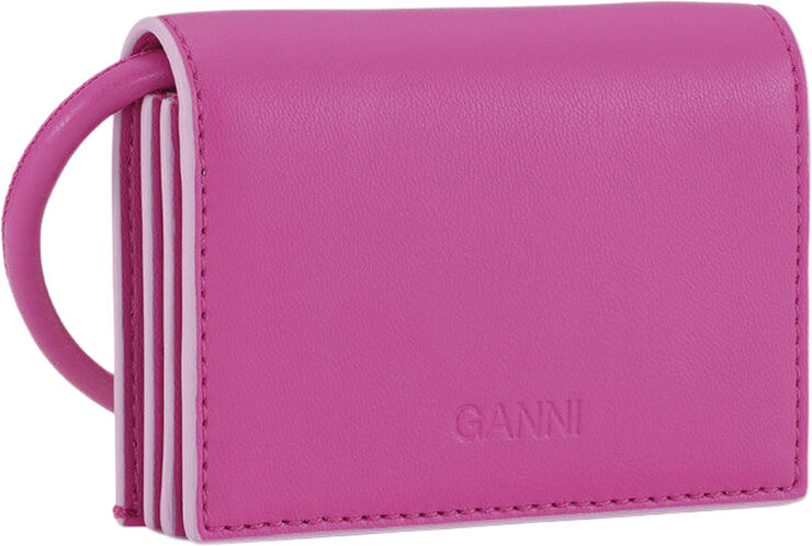 Ganni Ganni Bou Wallet On Strap Shocking pink