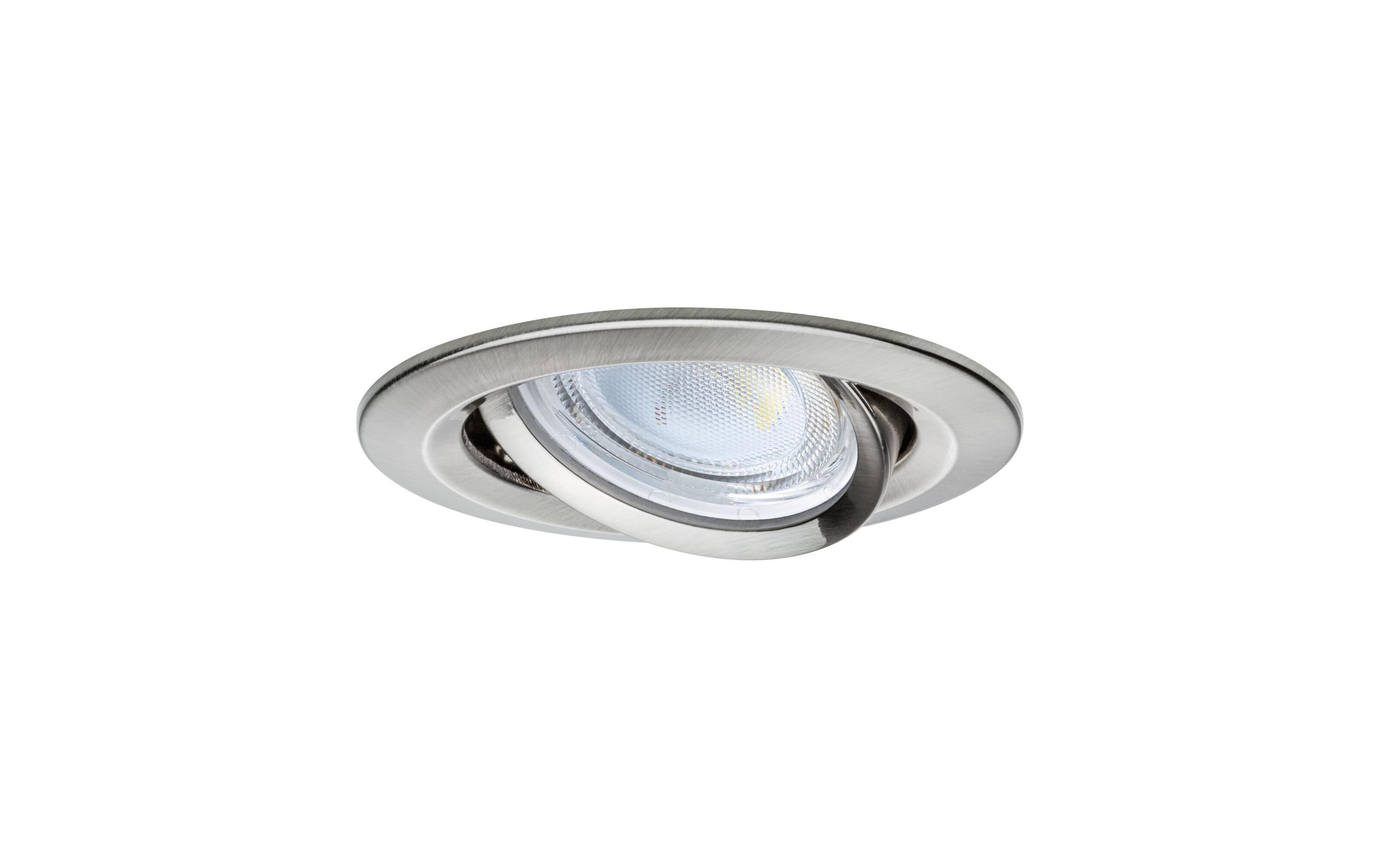 Einbauleuchte LED Nova Coin Eisen gebürstetRunde Einbauleuchte