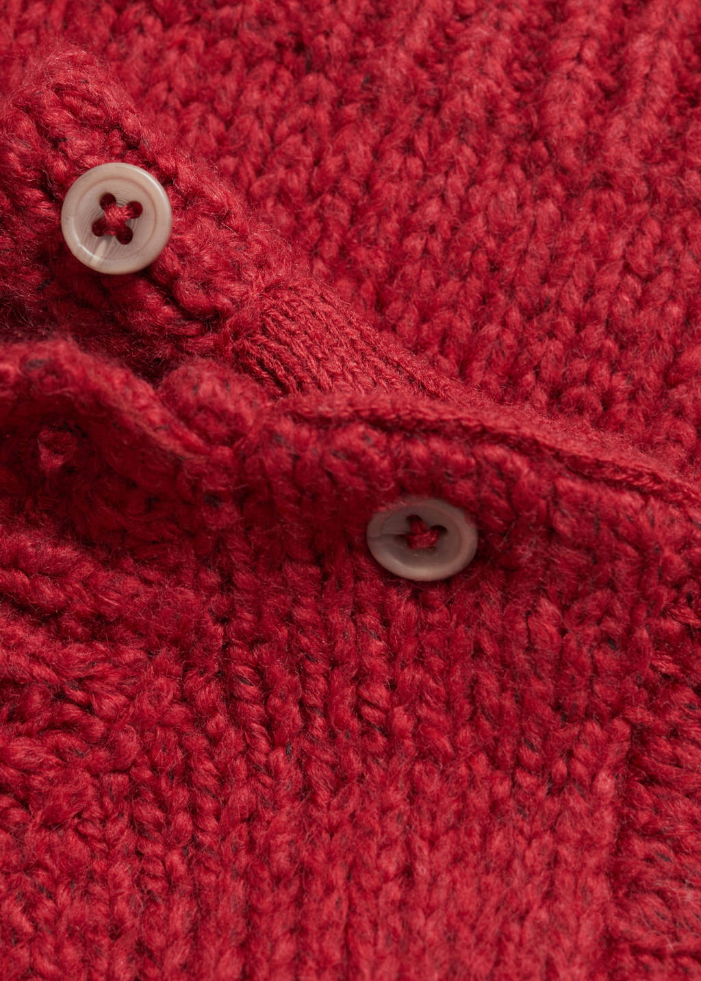 Mango Kids kersttrui rood gebreid
