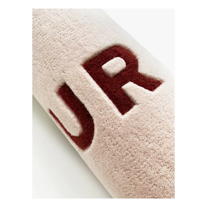 Maison Deux Tapis Cœur Amour en laine | Rose
