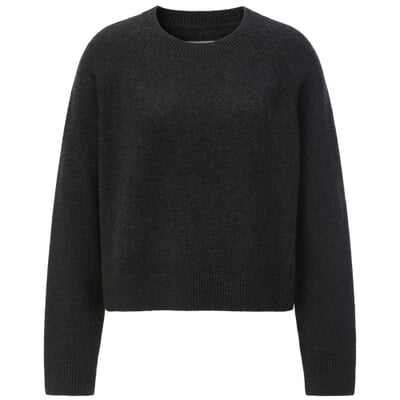 Damen-Strickpullover, Anthrazit