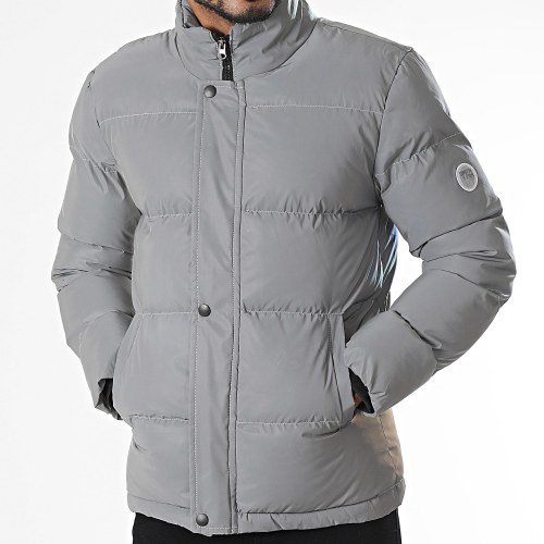 Doudoune Capuche 3318 Gris Réfléchissant