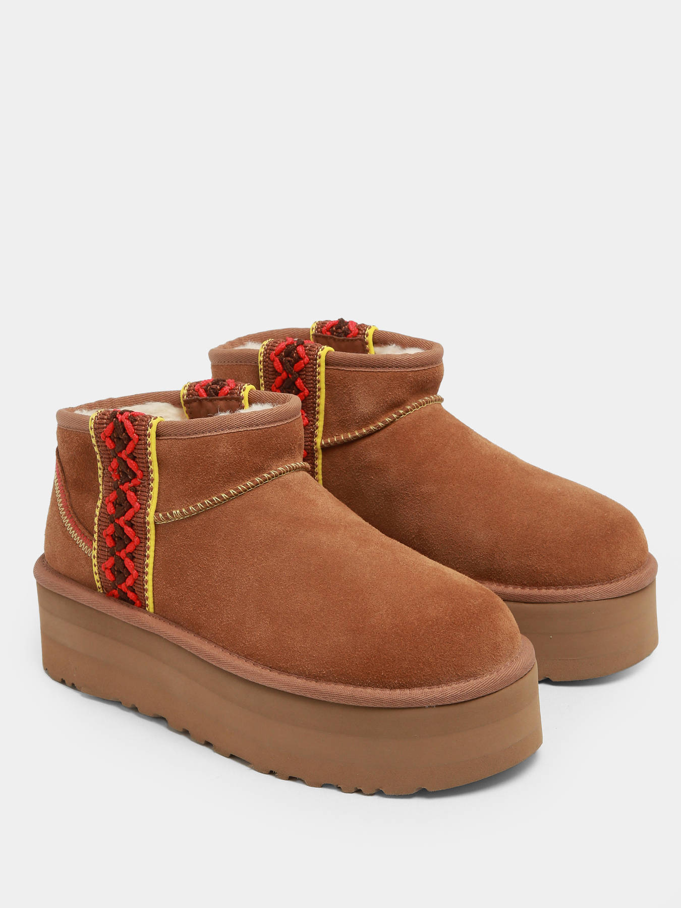 Boots Classic Ultra Mini semelle compense en cuir UGG