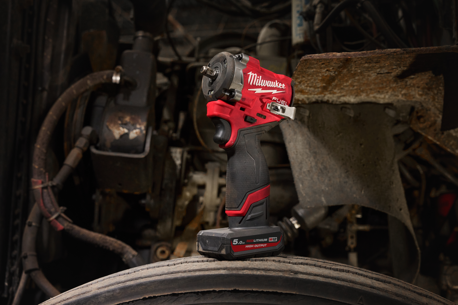 Milwaukee M12 FCIWF12G3-502X 12V Li-ion accu slagmoersleutel set (2x 5.0Ah accu) in HD Box - 745Nm - 1/2