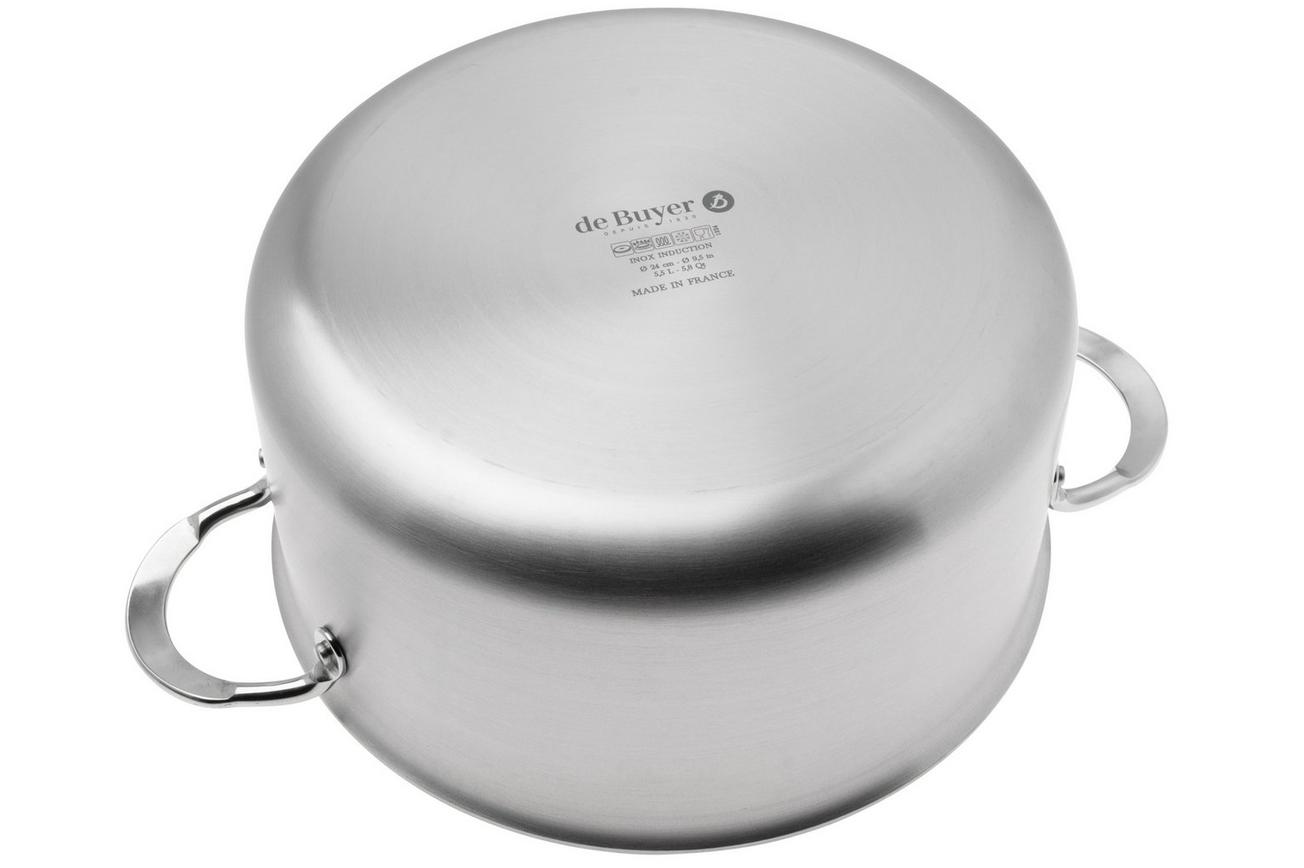 de Buyer Alchimy 3605.24 stoofpan zonder deksel, 24 cm, 5,5L