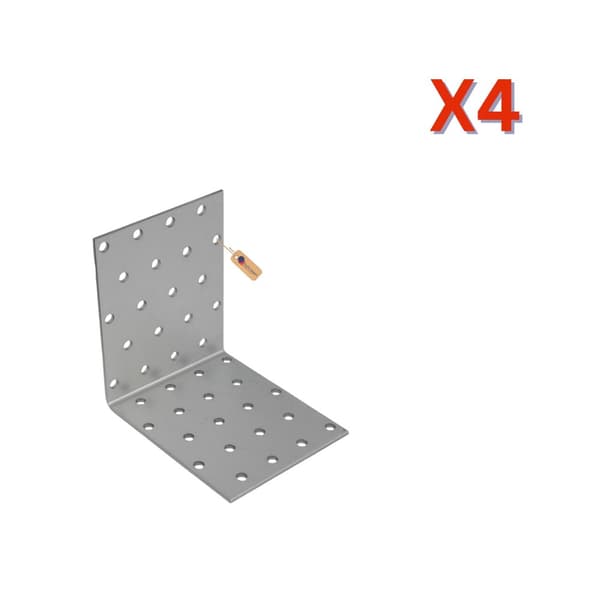 Spikerplatevinkler 80x80x80x2.5 mm, 4 stk