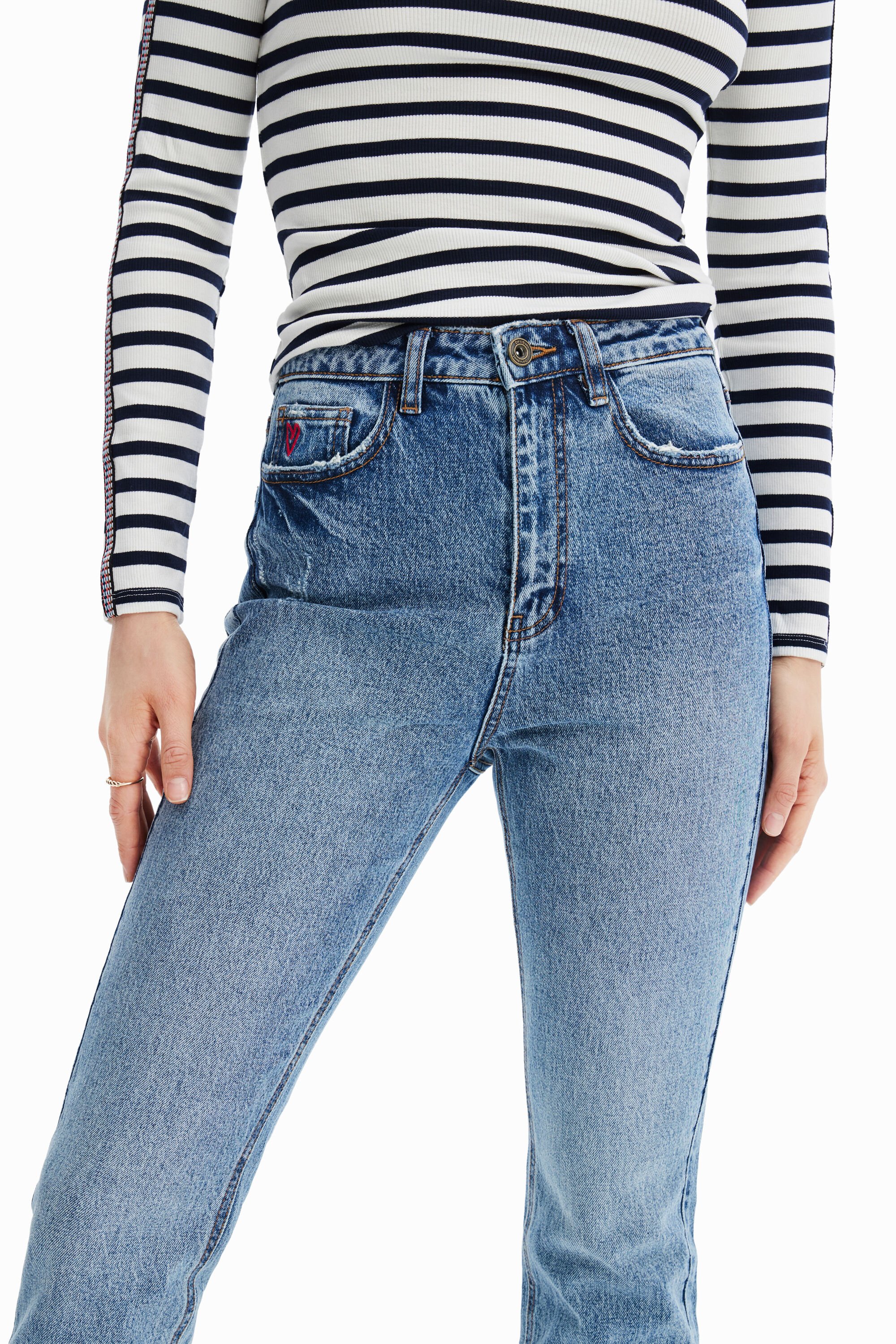Jean Straight chevilles