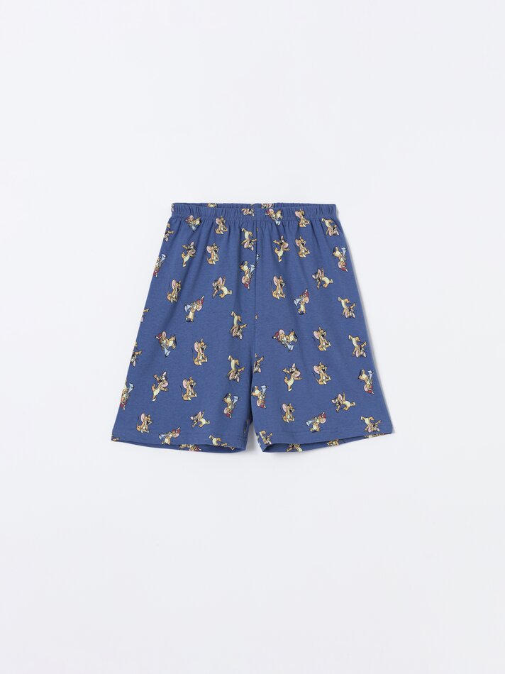 Conjunto de pijama estampado Tom&Jerry © &™ WBEI - Branco