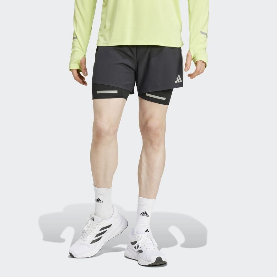 Adidas Short de running réfléchissant 2 en 1 Ultimate