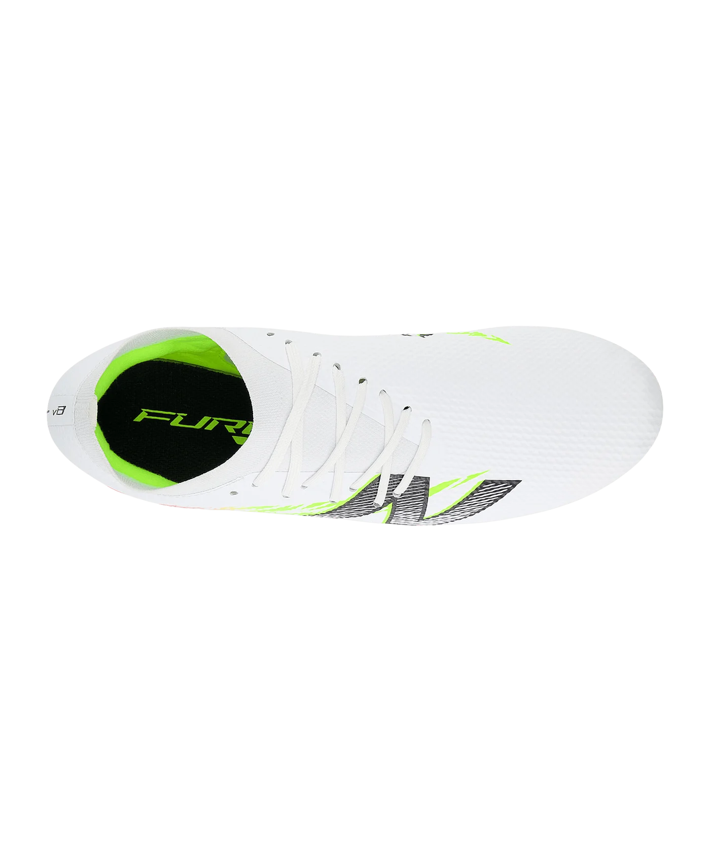 New Balance Furon Team V8 FG Flash Point Weiss FIB8