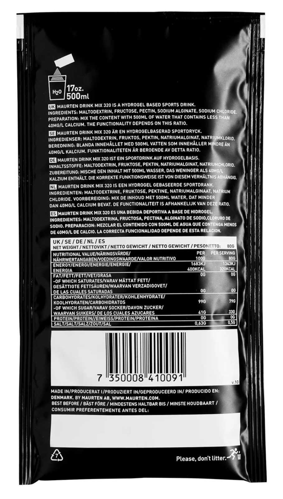 Mistura para bebida Maurten 160 kcal 18 x 40 g