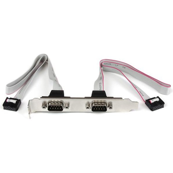 StarTech.com Support de port série DB9 16 pouces à 2 ports vers en-tête 10 broches