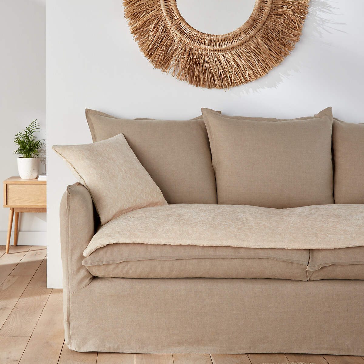 LA REDOUTE INTERIEURS<br>Zitmatras em fluweel, Nour