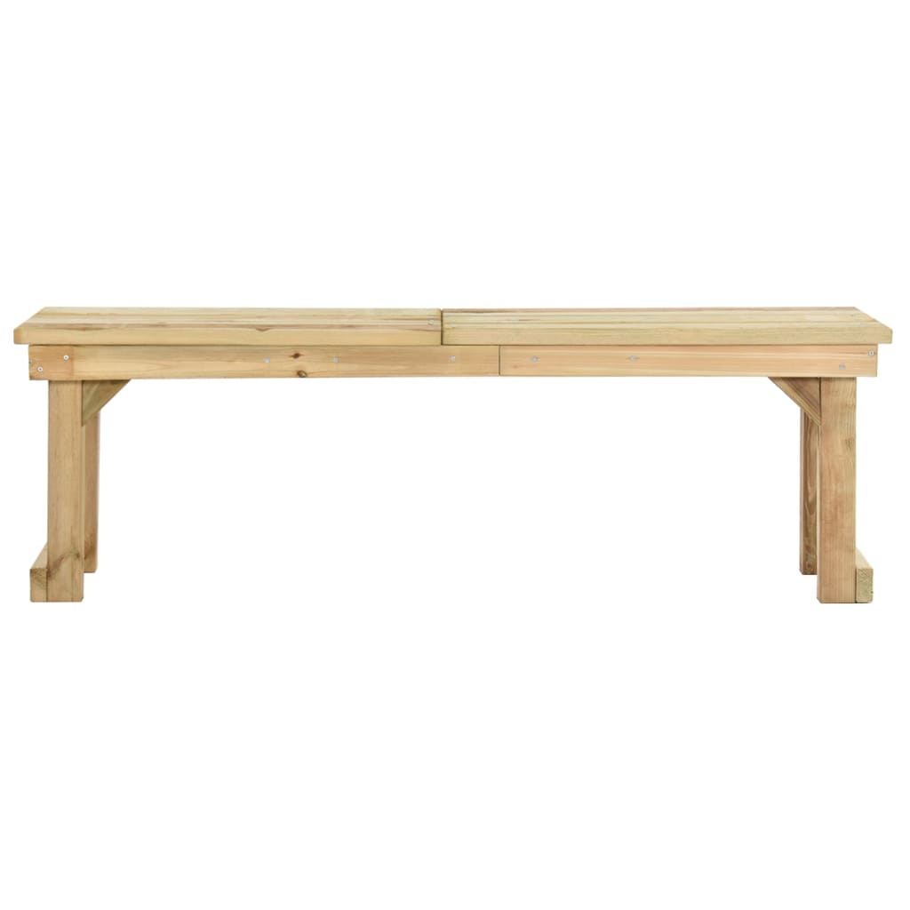 Banc de jardin meuble de patio d'extérieur terrasse 140 x 38 x 45 cm bois de pin imprégné