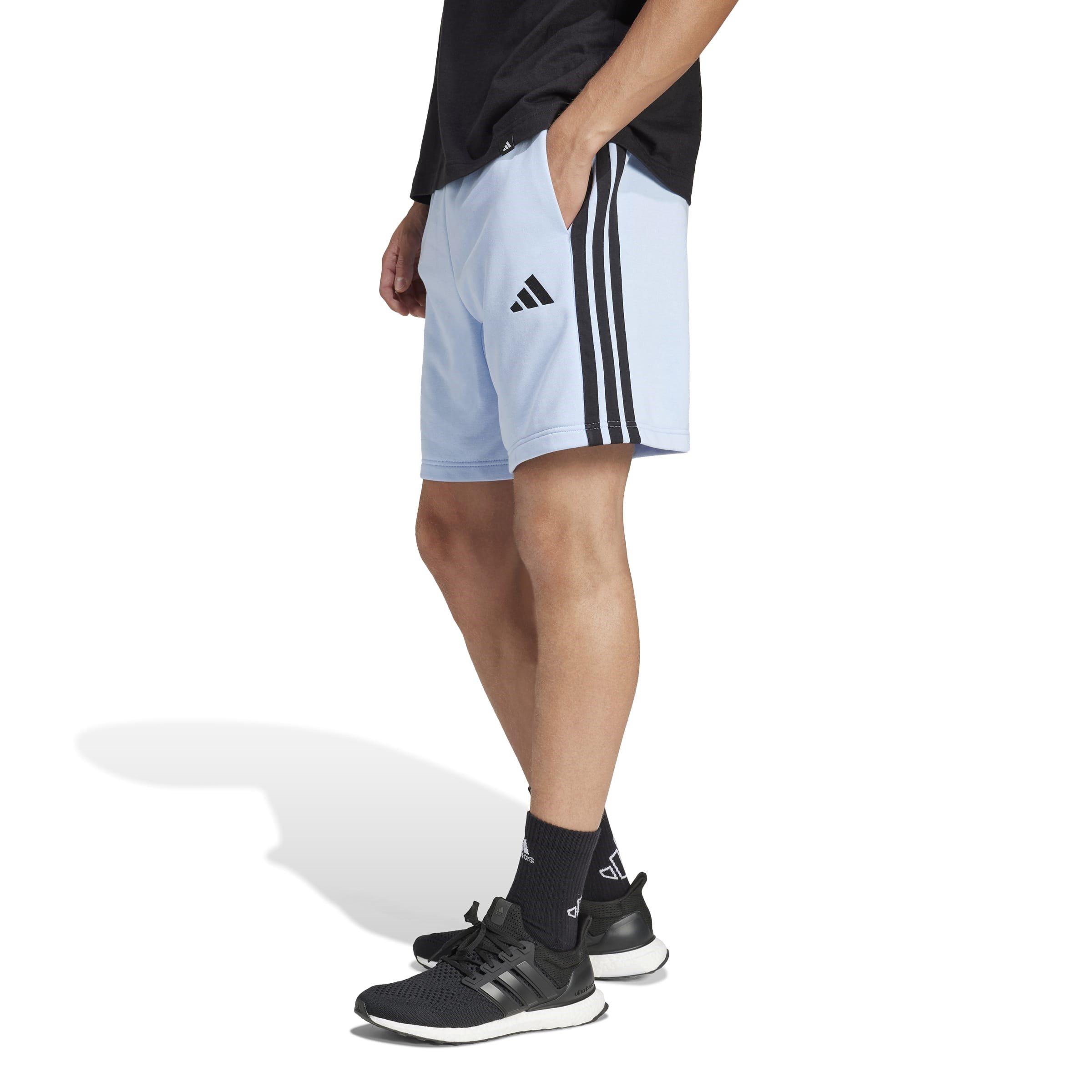 adidas Essentials 3 Stripe Fleece Shorts Mens