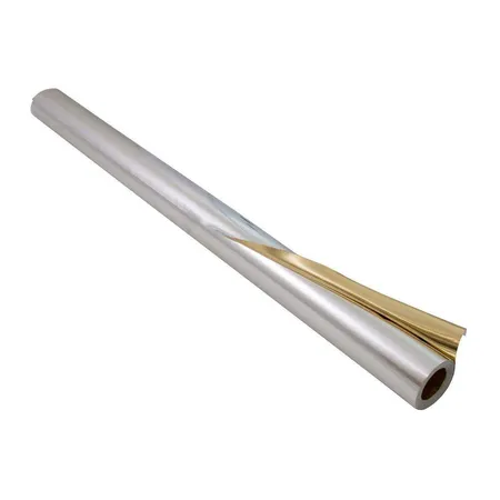 Folia Alufolie silber/gold, doppelseitig kaschiert, 50cm x 10m