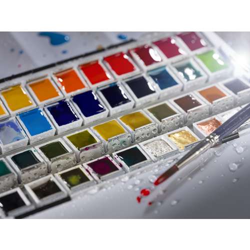 Van Gogh Aquarellkasten mit 48 halben Näpfchen