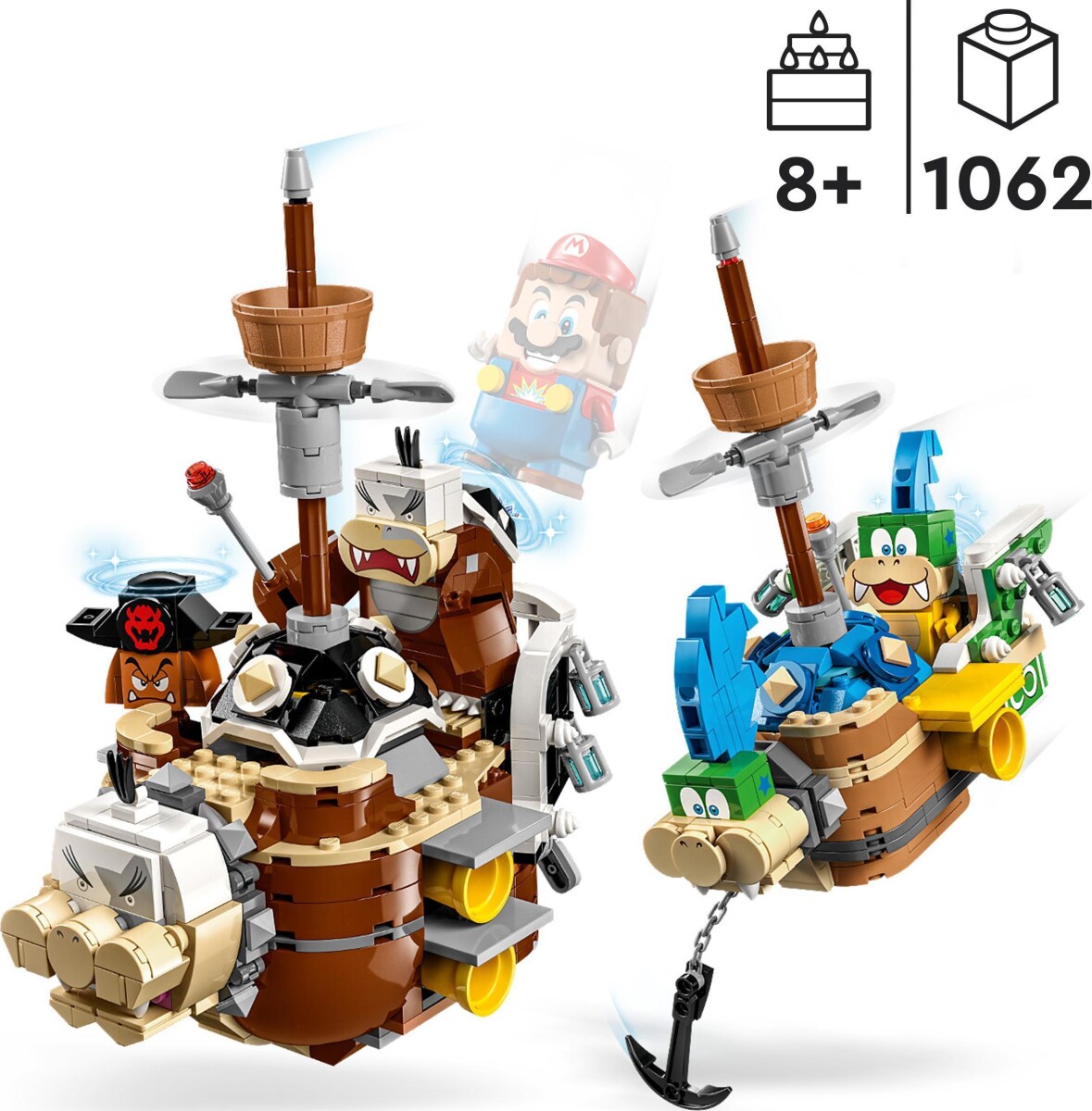 Lego Super Mario - Larry Og Mortons Luftskibe - Udvidelsessæt - 71427