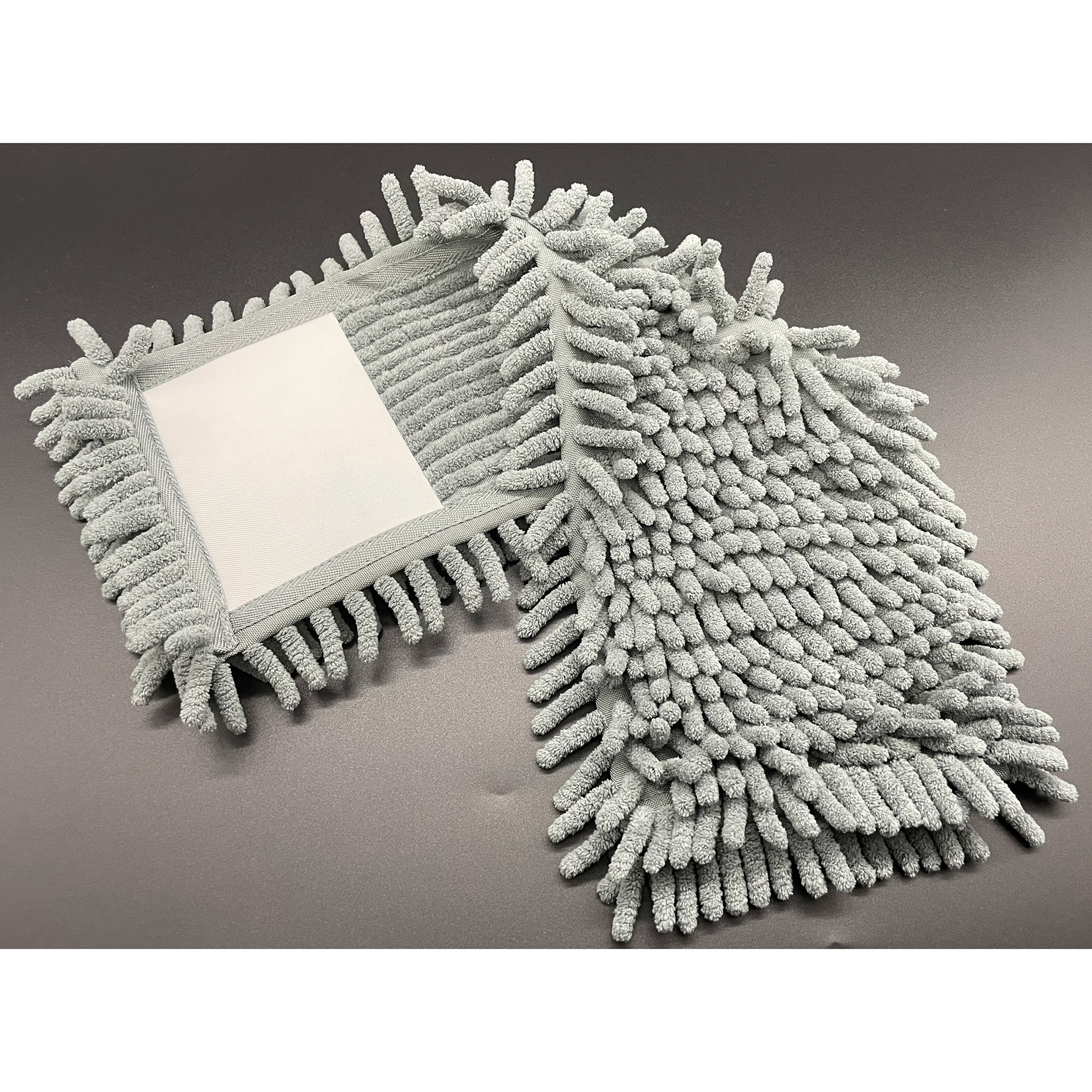 Ersatzbezug für Wisch-System - anthrazit - 42x13 cm