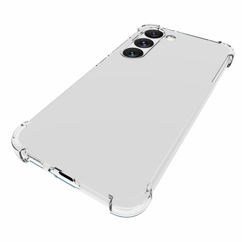 Samsung Galaxy S23 5G Gummi Hülle Case Slim Design mit Air Cushion Fallschutz - Transparent