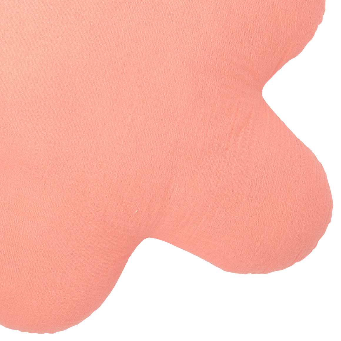Topolino Musselin-Shapekissen in Blumen-Form apricot