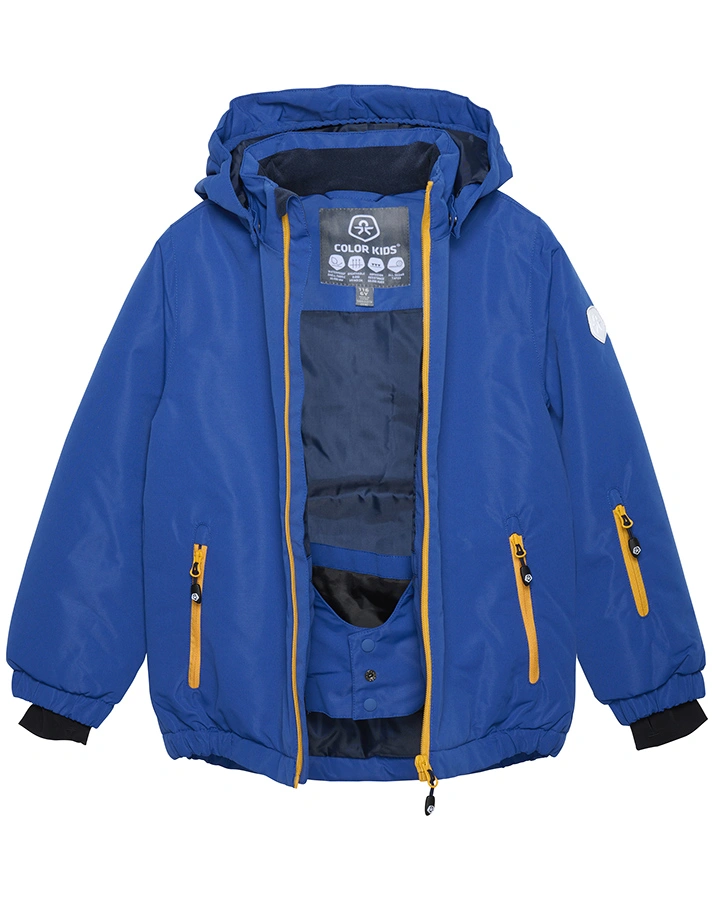 Funktions-Winterjacke ACCENT in blau/gelb