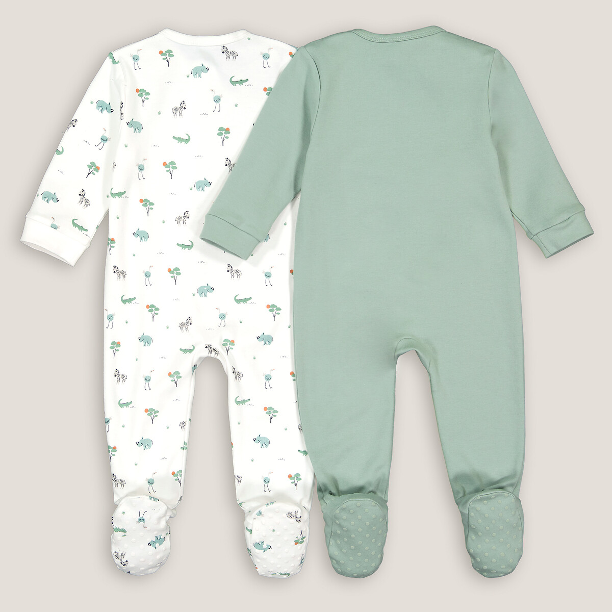 COLEÇÃO LA REDOUTE<br>Conjunto de 2 pijamas de algodão