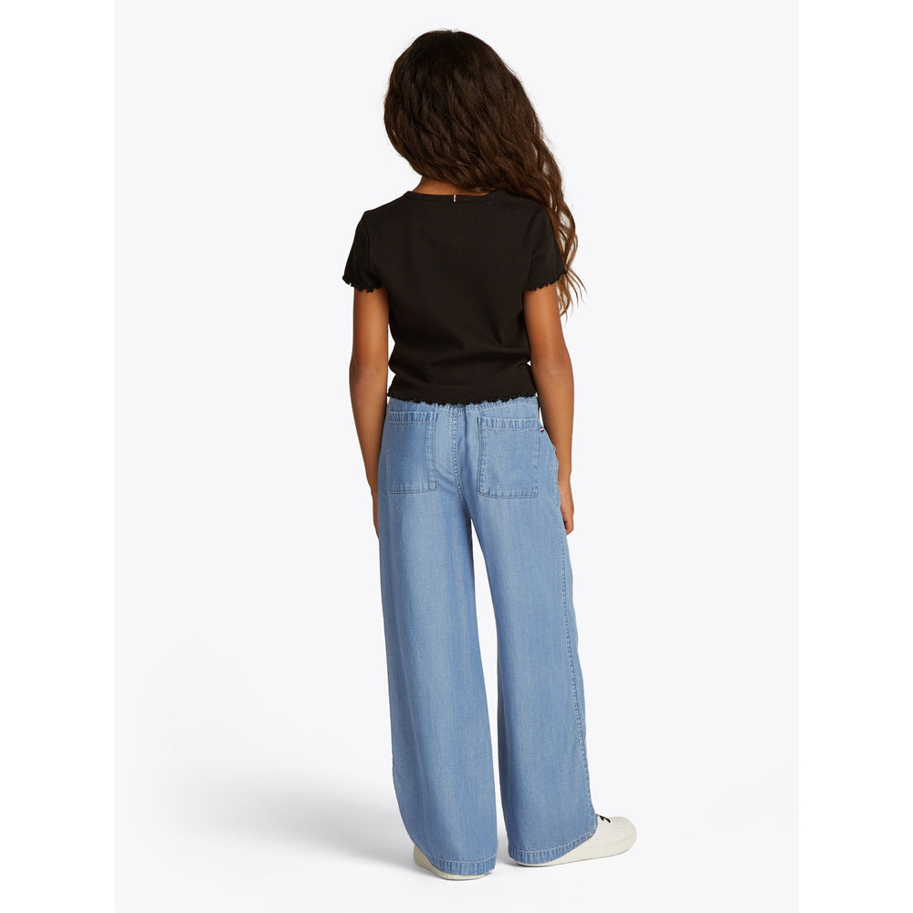 Køb Tommy Hilfiger Denim Medium 01 Chambray Wide Leg Pant