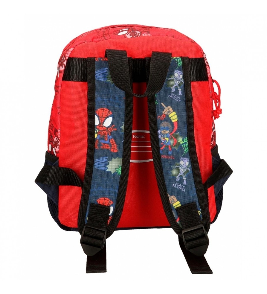 Mochila Joumma Go Spidey vermelha - 23x28x10cm -