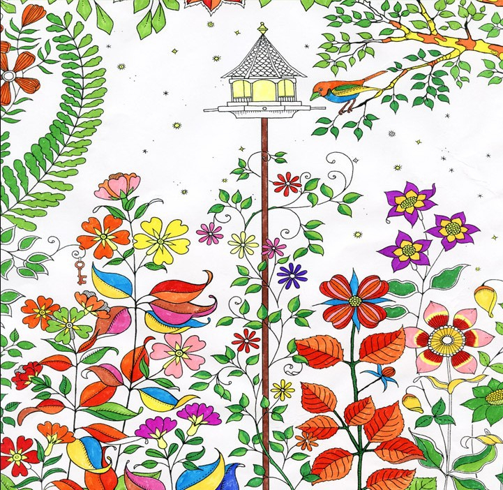 (25x25cm) Anti Stress Malbuch Secret Garden Mandala Kreatives Zeichnungsheft für Erwachsene