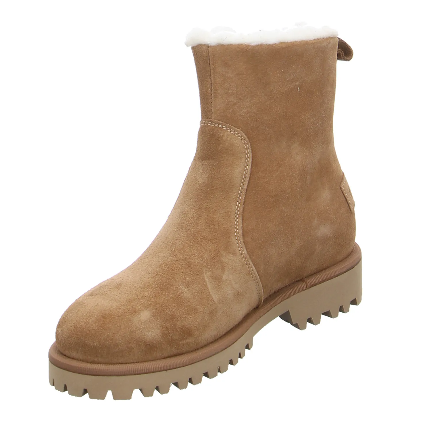 SCHUHENGEL Boot Cognac Leder  mit Wollfutter