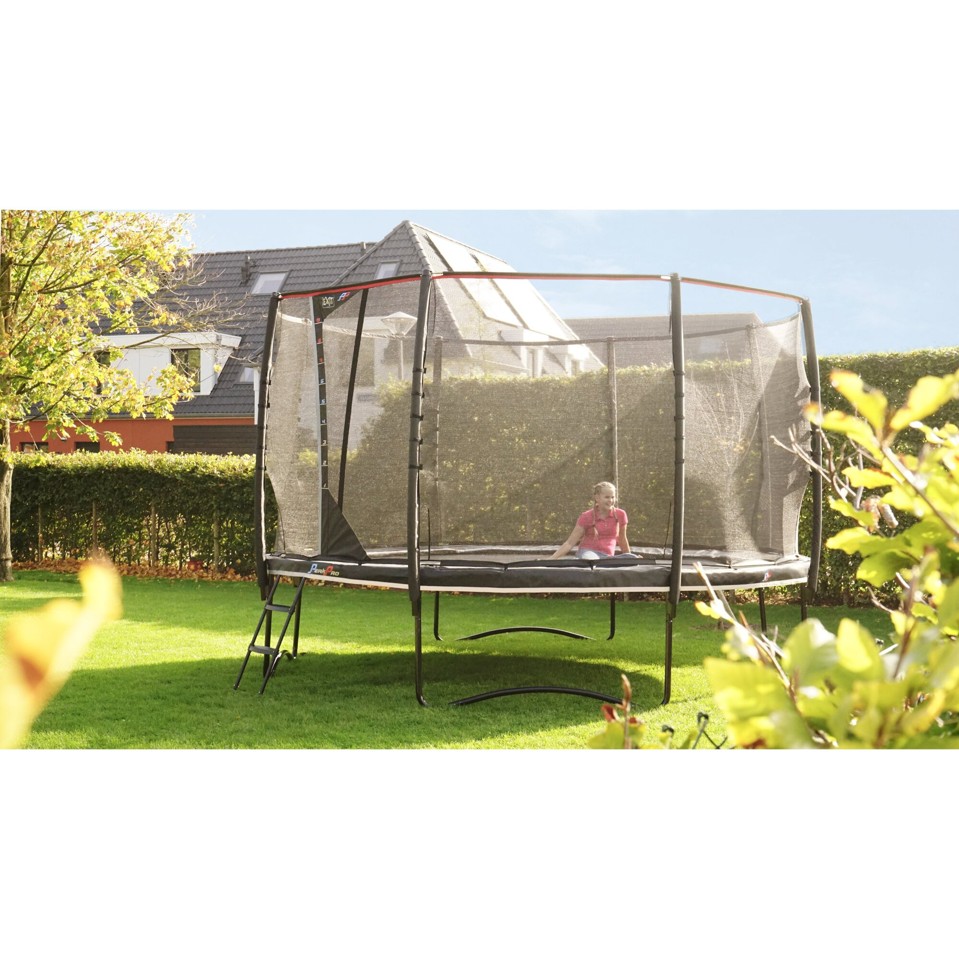 EXIT - PeakPro Trampolin 427 cm - Sort