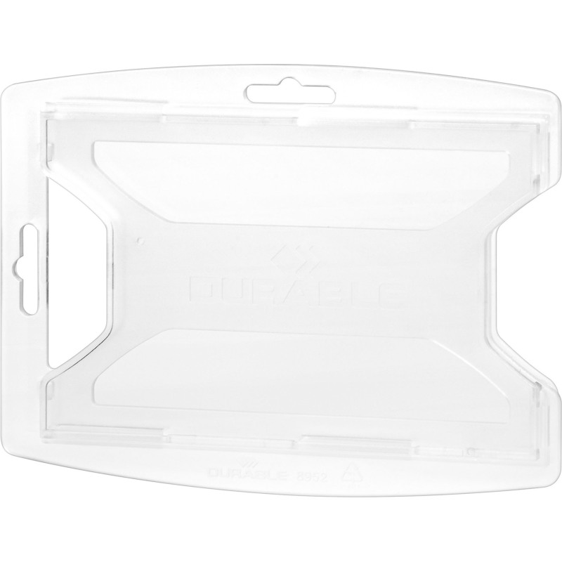 Porte-badges ReXycle® Durable pour 2 cartes de sécurité 54 x 85 mm - Boîte de 10