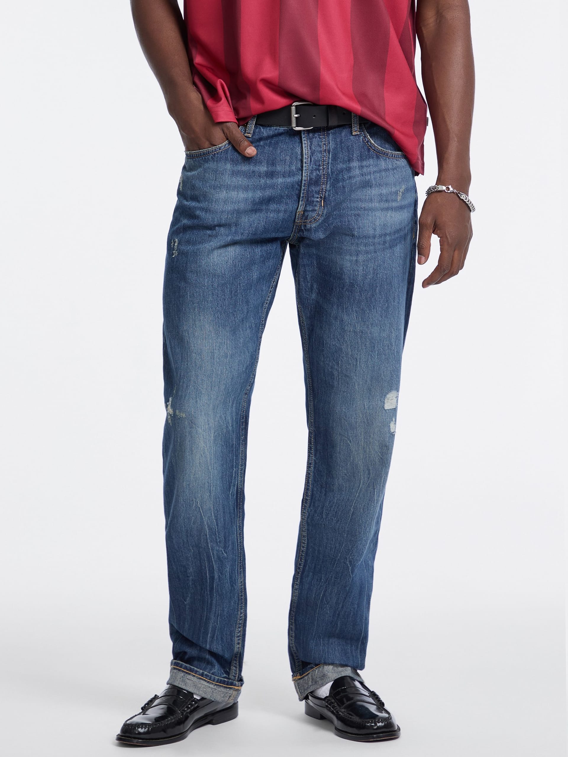 Calça jeans G16 de perna reta