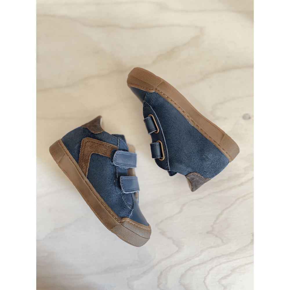 Naturino - Sneaker - Suede Navy Dark Brown