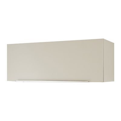 Meuble de rangement salle de bains haut taupe laqué Pamili 80 cm
