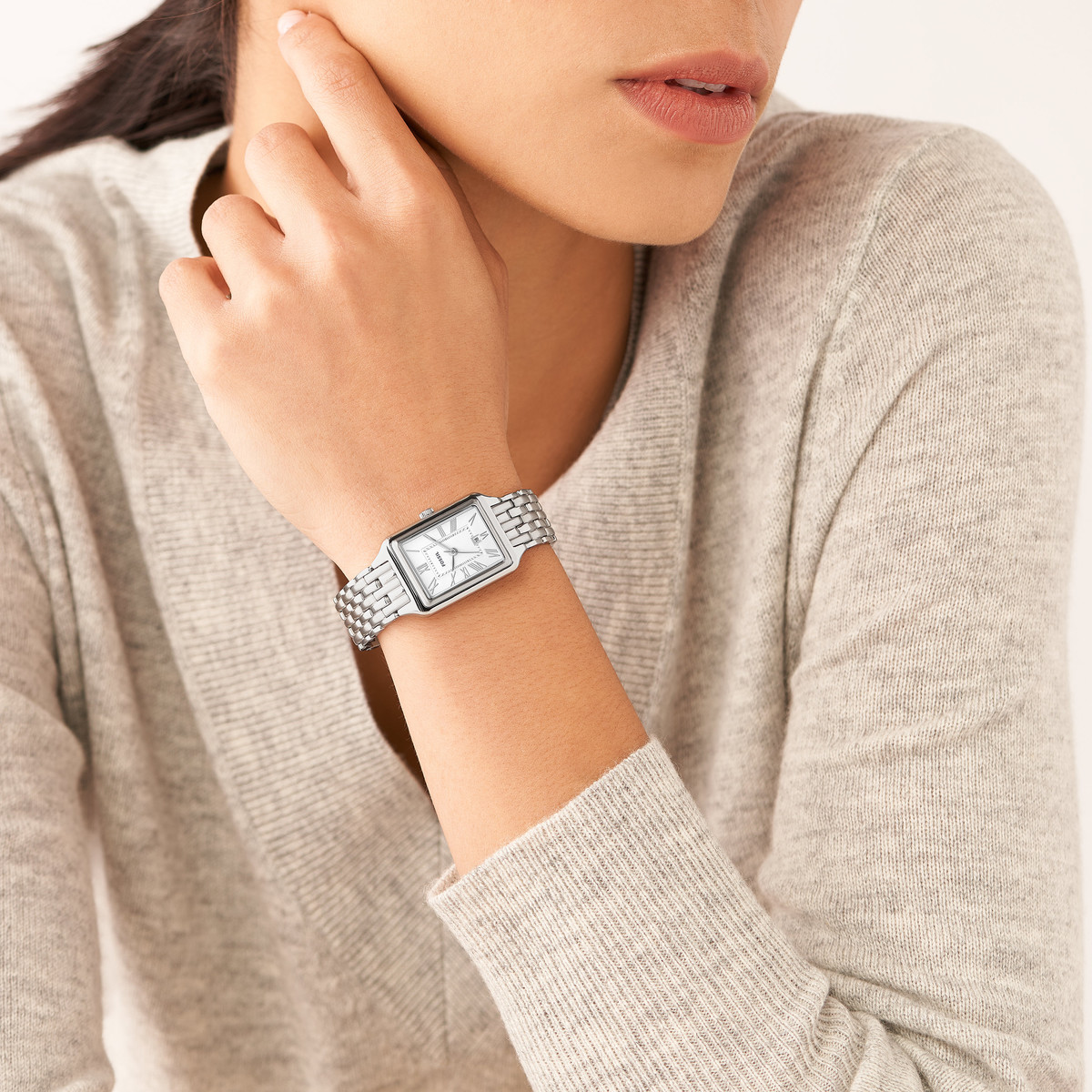 Montre FOSSIL raquel femme bracelet acier inoxydable argent