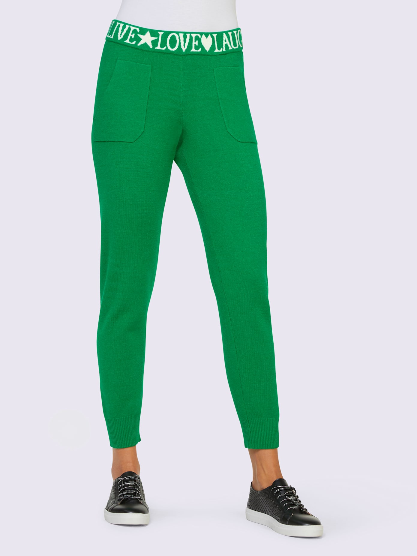 Pantalon de jogging tricot fin et doux