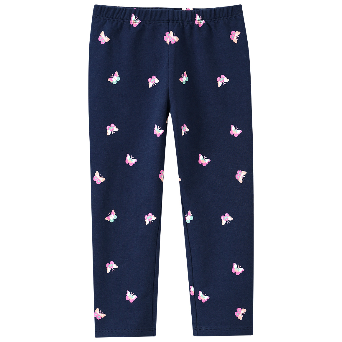 Topolino Mädchen Leggings mit Schmetterlings-Allover dunkelblau