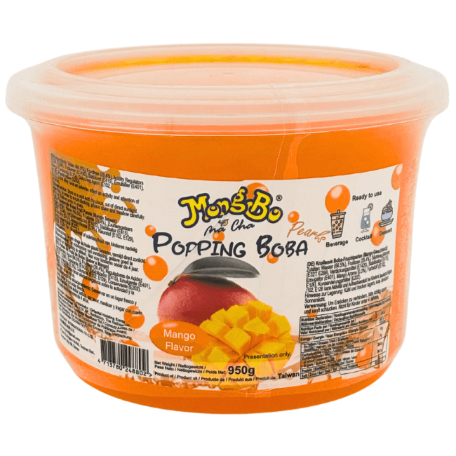 Mongbo Chacha Popping Boba Parels met Mango Smaak 950g