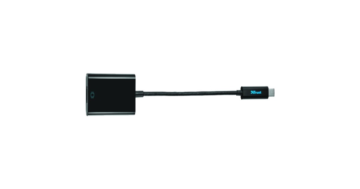 TrustUSB Type-C - HDMI Adapter usb-adapter  (Zwart, 21011)