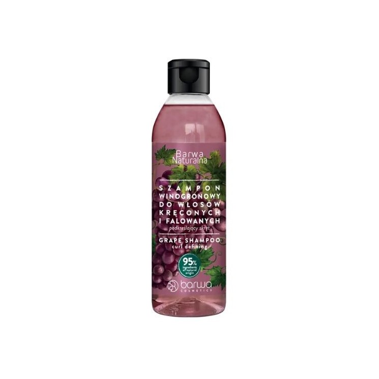 Barwa Traubenshampoo für lockiges und welliges Haar Barwa Naturalna 300 ml