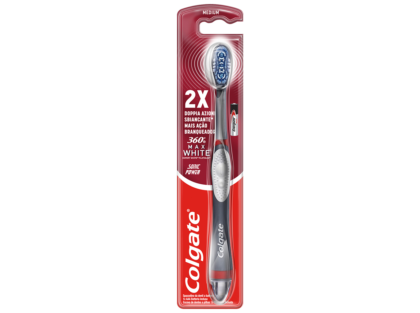 Escova de Dentes Bateria Max White Colgate 1un