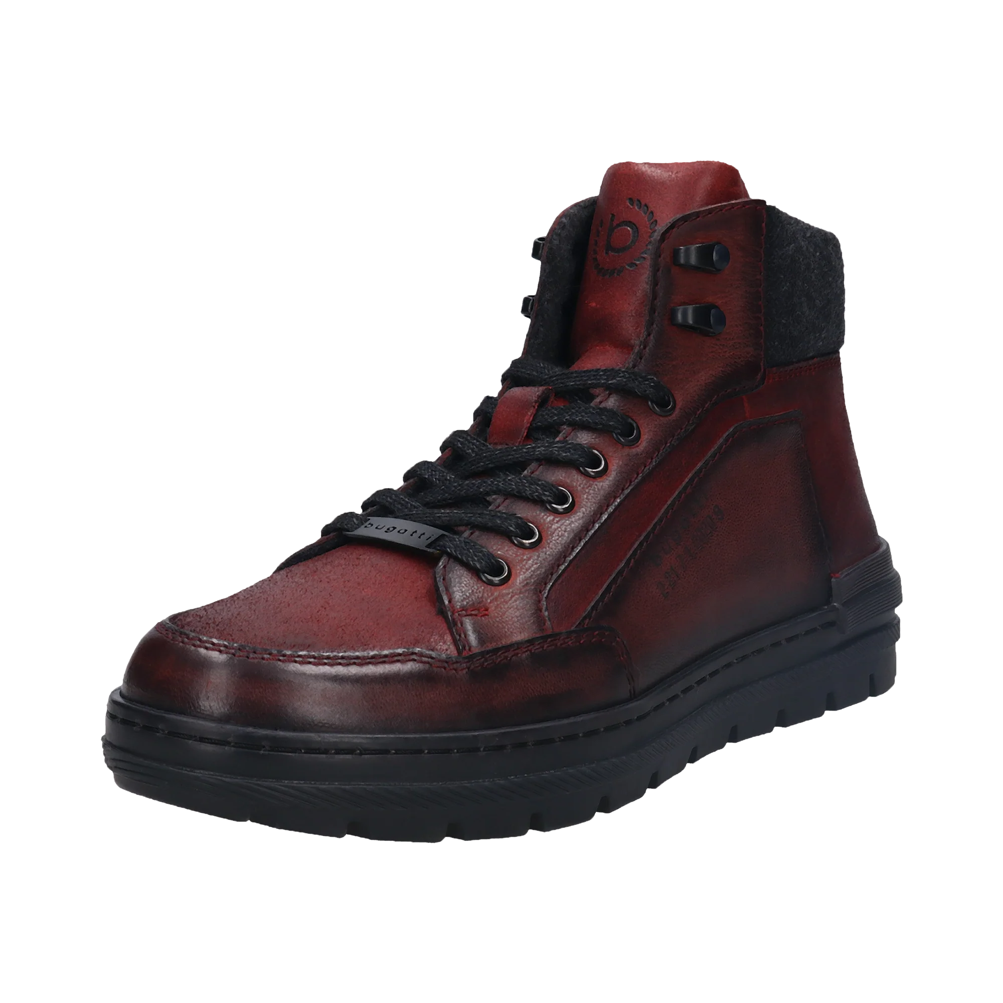 Stiefel dunkelrot
