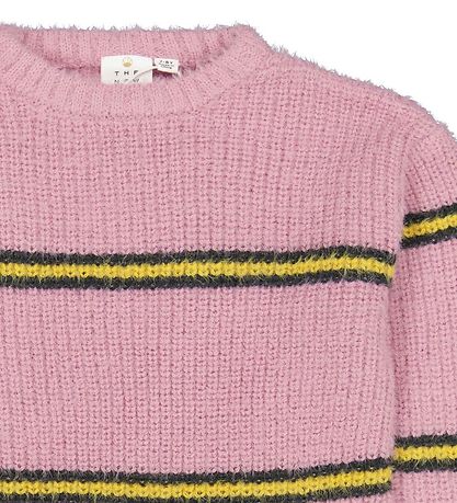 The New Bluse - Strick - TnDada - Pastel Lavender m. Gelb