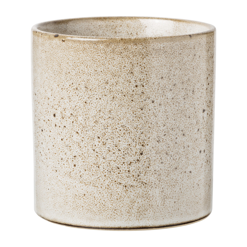 Plantenpot - beige - 10.5x11 cm