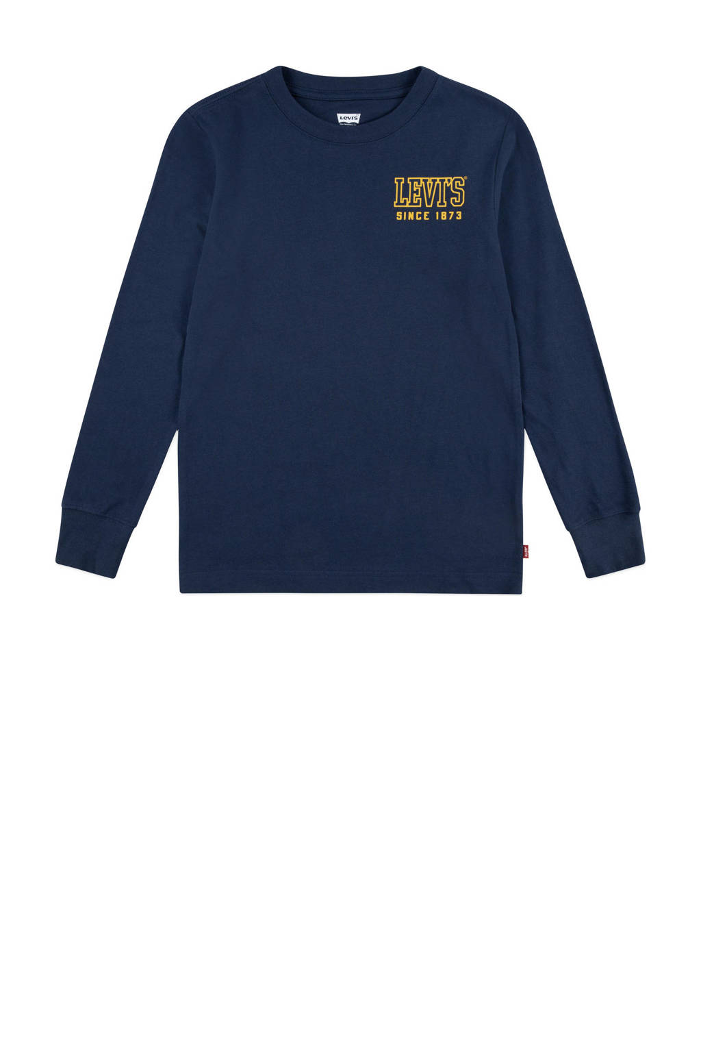 Levi's longsleeve HIGH PEAKS met backprint donkerblauw