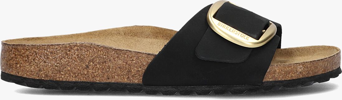 zwarte birkenstock slippers madrid big buckle
