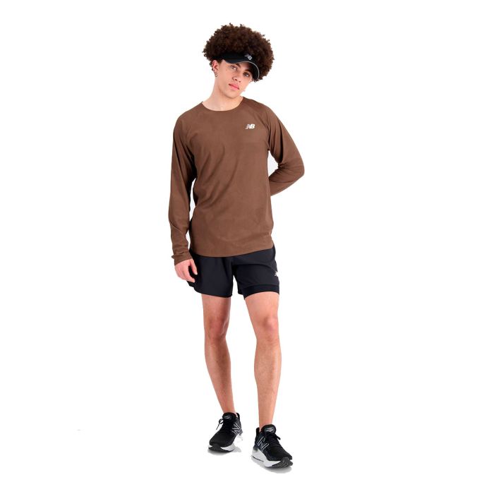 Q Speed Jacquard Long Sleeve Men Løbetrøje