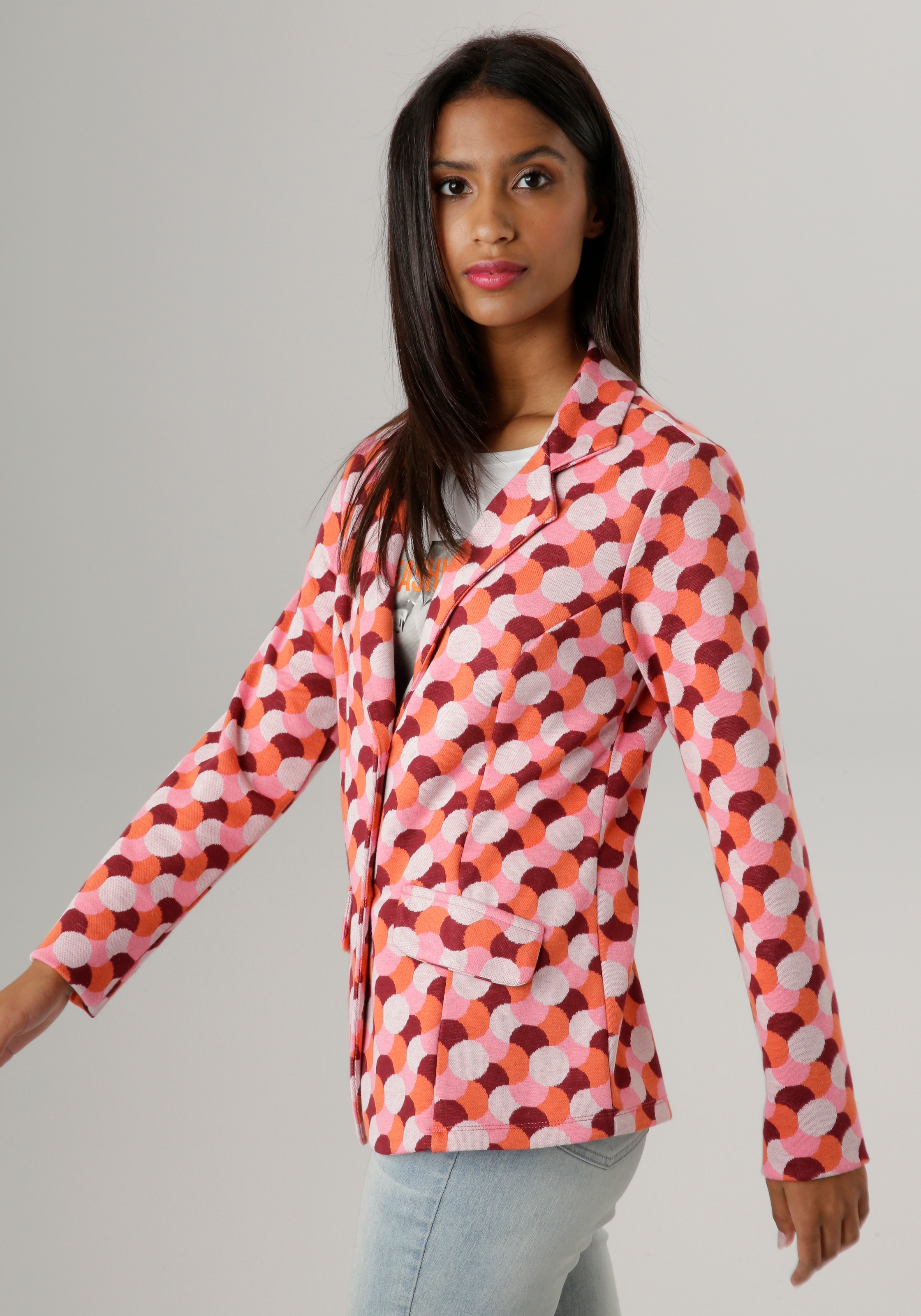 Aniston SELECTED Kurzblazer , in Jacquard-Qualität